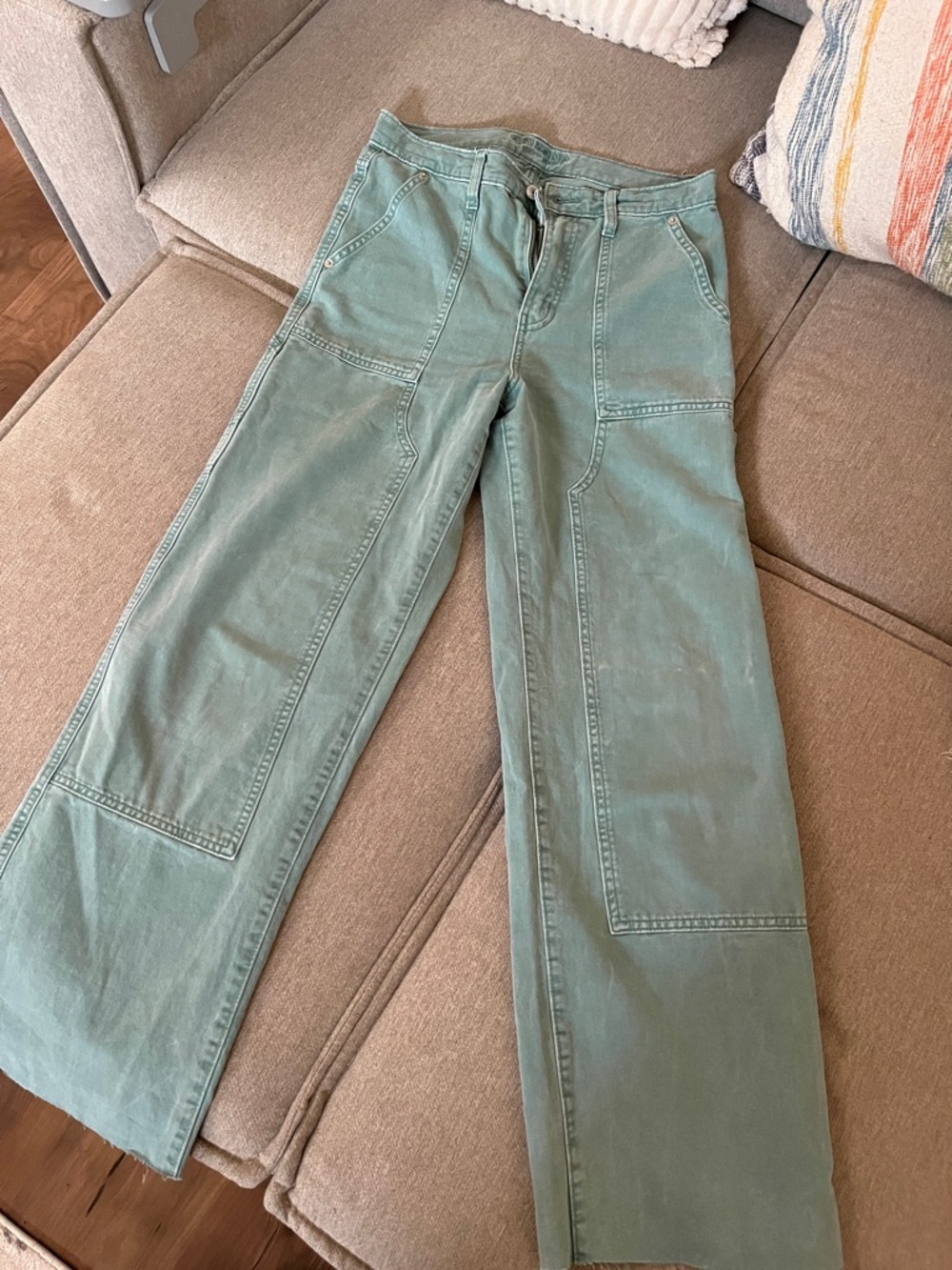 Arizona Jean Company Sage blue/Green Utility Pants